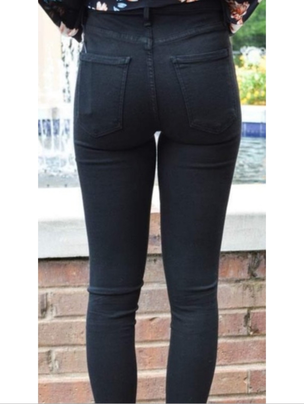 Citizens Of Humanity Rocket Ankle High Rise Skinny Jeans Black Wash Size 29 - Picture 2 of 12